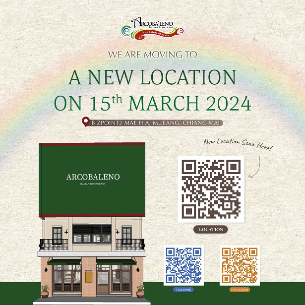 Arcobaleno Italian Restaurant and Food in Chiang Mai